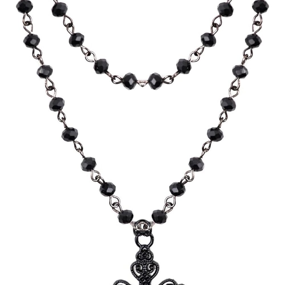 Gothic Cross Choker Choker Necklace Gothic Emo Grunge Necklace Costume Jewelry f